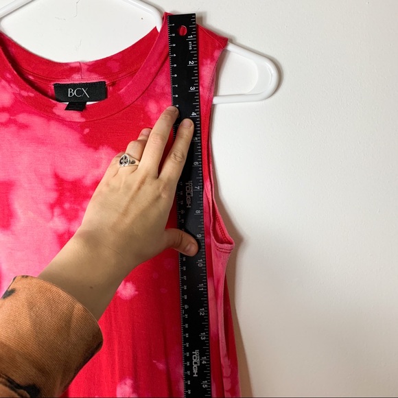 BCX Sleeveless Red Rare Acid Wash Women Dress Sz S 1/1 - Picture 8 of 9